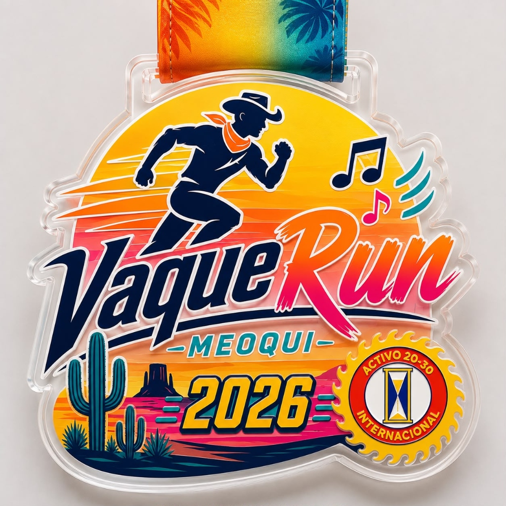 Medalla Oficial VaqueRun Meoqui 2026